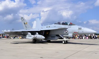 Aomori, Japan - September 07, 2014:United States Navy Boeing EA-